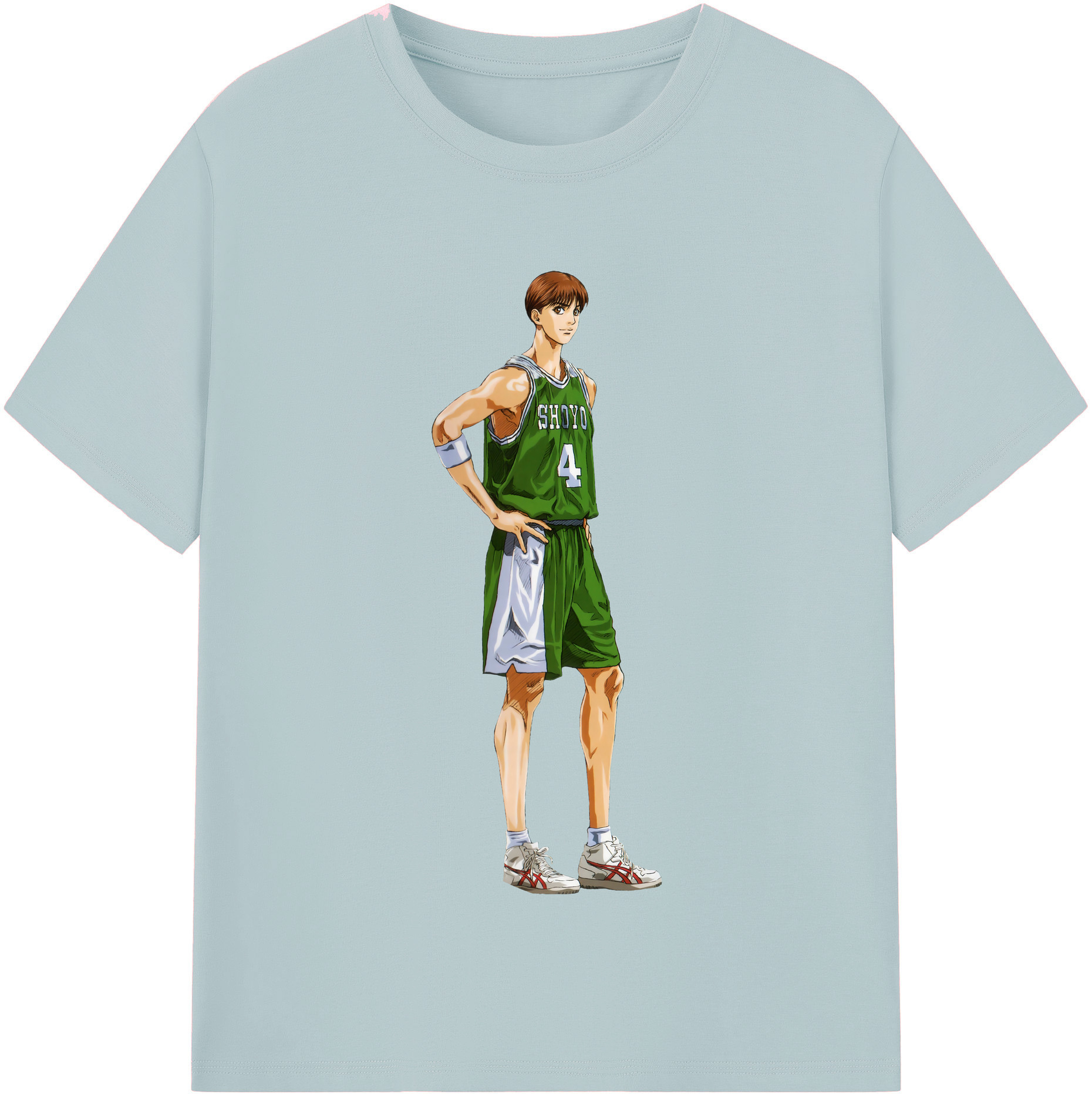SLAM DUNK／スラムダンク 綿100％半袖Tシャツ（フロントプリント）